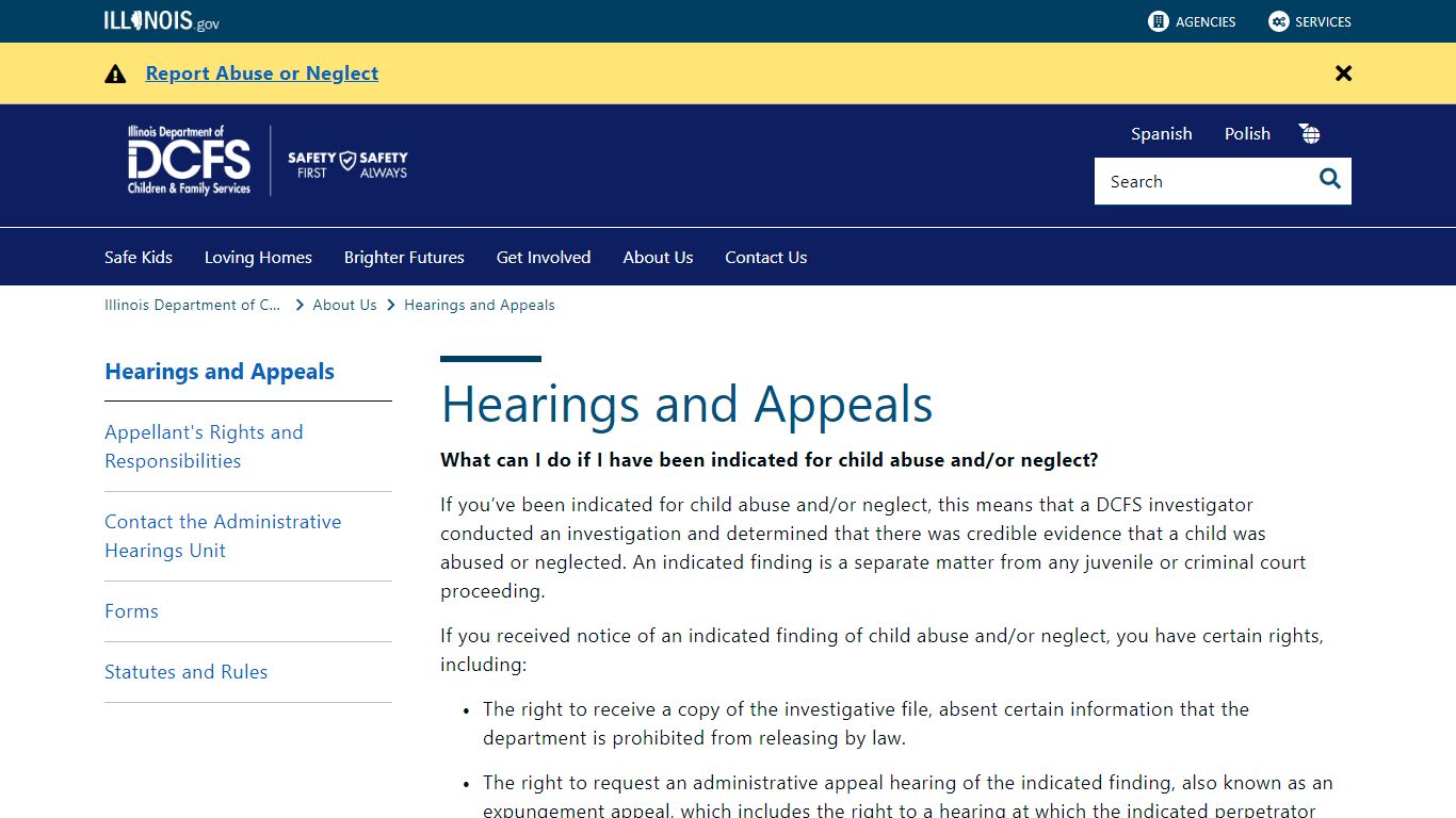 Hearings and Appeals - Illinois